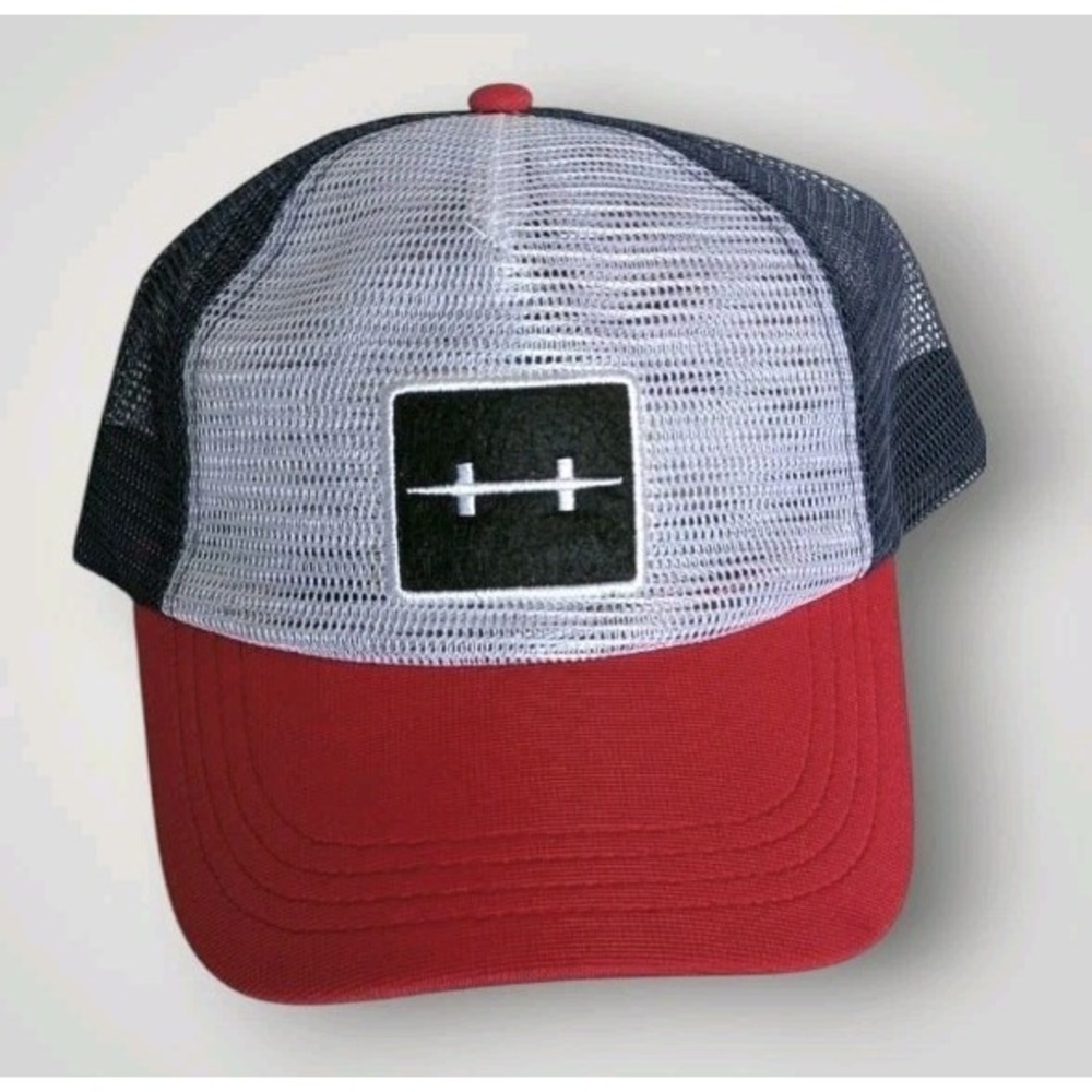 Hatch Outdoors Trucker Hat Cap Adjustable Baseball Mesh Red White Blue Dad Gift